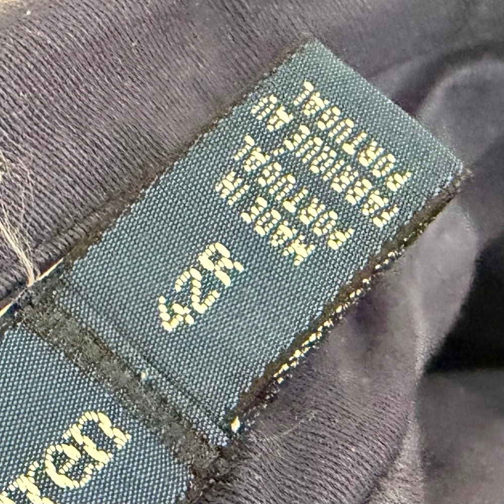 Polo Ralph Lauren 715 Blazer Men's 42R Blue Cotton Chino Double Breasted Coat - Picture 9 of 14